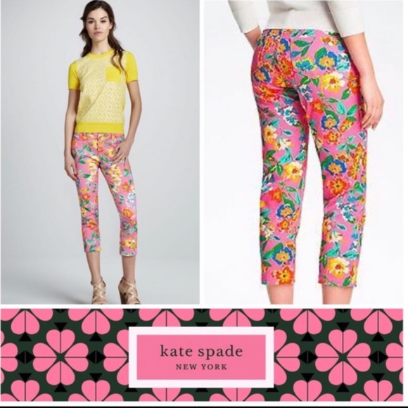 Kate Spade floral jeans - Broome Street - size 24 - Picture 1 of 9